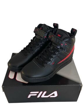 Fila Men's Vulc 13 Repeat Logo Black Red Green Sneakers Size 8 New in Box!